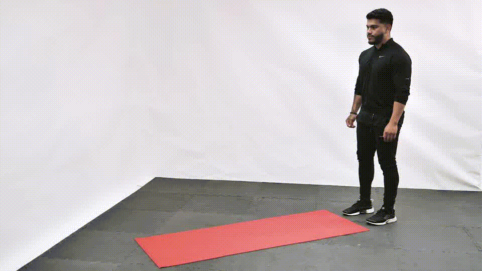 High knees demonstration