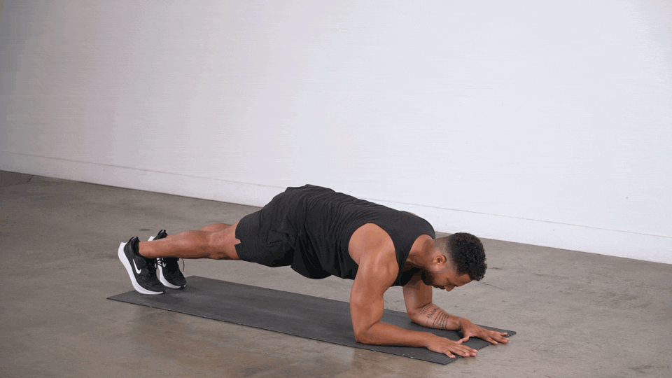 Front plank demonstration