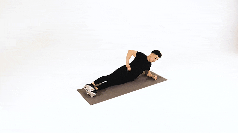 Side plank demonstration