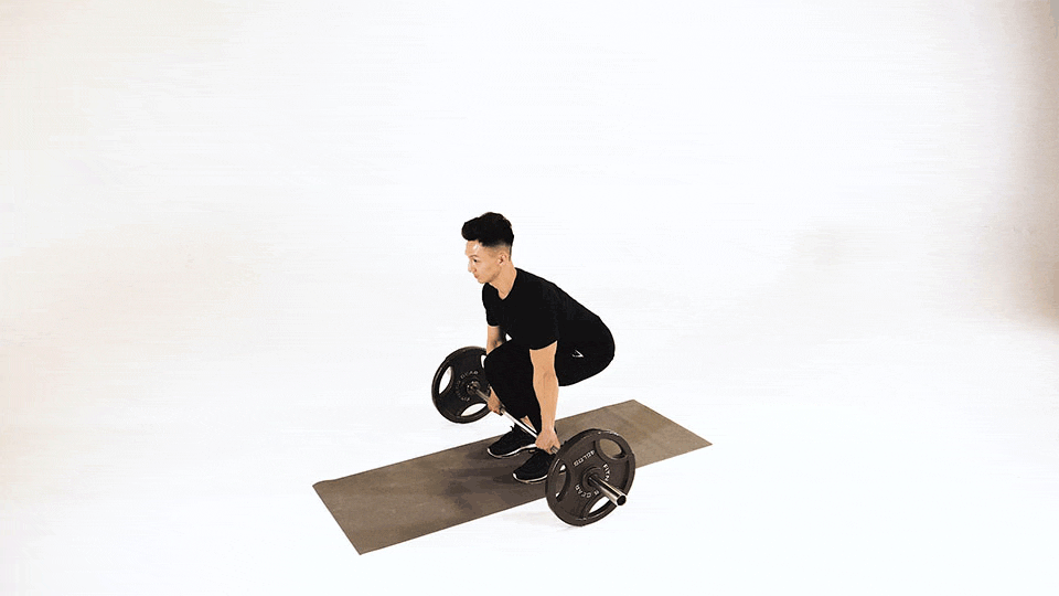 Barbell deadlift demonstration